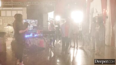 Maitland Ward Baxter And  Violet Myers Share BBC In Intense Threesome