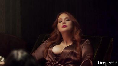 Maitland Ward Baxter And  Violet Myers Share BBC In Intense Threesome