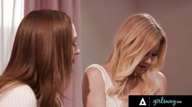 Emotional MILF Bella Bends Admits She Fuck Redhead Stepdaughter Harley Love