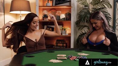 MILF Charlie Forde Hosts Strip Poker With Hayley Davies And Vanna Bardot After Hubby Leaves