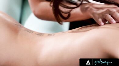 Sultry Masseuse Lana Rhoades Teaches Petite Riley Reid The Art Of Foreplay