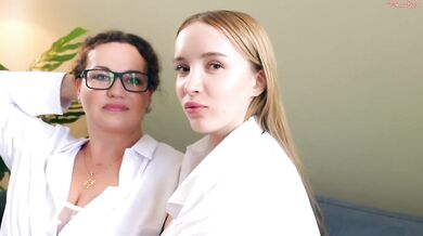Backstage! Two Porn Queens a Married MILF and a 19 Year Old Girl Go Hardcore on Monster Cocks!