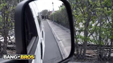 BANG BROS - Anna Cummings enters the bus and offers her anal hole for hard fuck