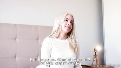 Argentinian casting with 18 year old Anabel