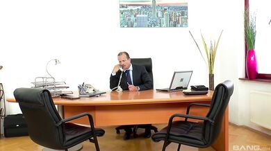 Dani Daniels Secretary In Black Stockings And Heels Fucks Her Boss