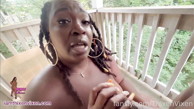 Outdoor Black Ass Fuck From Behind
