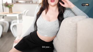 22 year old stepsister Candy Love with juicy big tits wants my cock