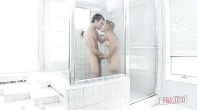 Analized - Cameron Canada doing anal at the shower