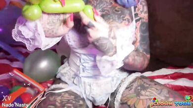 Clown tattooed pussy Tiger Lilly