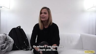 Girls sharing cock at casting