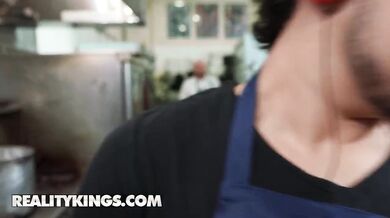 Prep Chef Katalina Kyle And Waitress Selina Imai Serve Up A Spicy Staff Threesome
