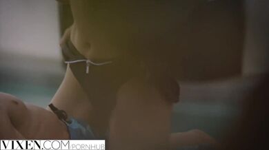 Naughty blonde fucks her sister's boyfriend to make her jealous