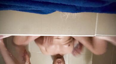 Dad Showers With Teen Step Daughter