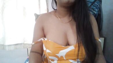 Chubby very cute asian teen with huge natural tits