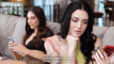 Charlotte Sins Has Affair With Stepsister In Law Aria Sloane While On Call With Her Wife
