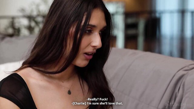 Charlotte Sins Has Affair With Stepsister In Law Aria Sloane While On Call With Her Wife