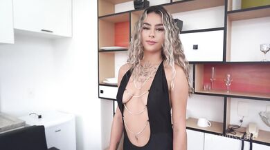 Morganita Brux In Sexy Black Lingerie