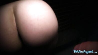 Nervous cheating girlfriend has real and risky outdoor sex