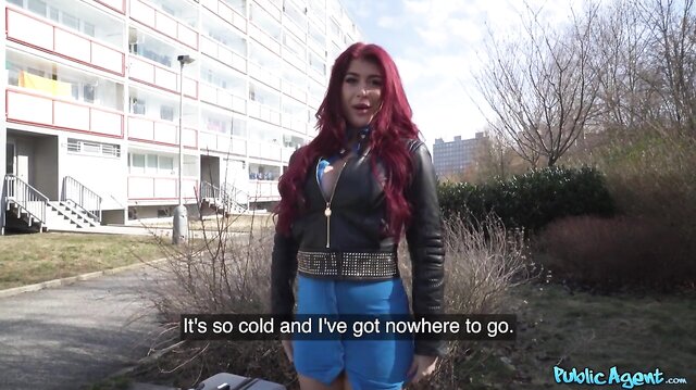 Pretty British Red Head Sucks Hard Dick For Help And Then Rides It