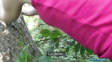 Sexy Blonde Drains Balls After Outdoor Casting