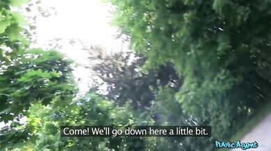 Sexy Blonde Drains Balls After Outdoor Casting