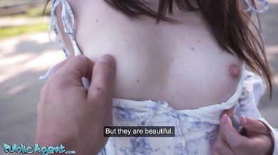 First time outdoor sex with Czech babe