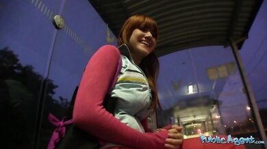 She has real public sex behind a train station with total stranger