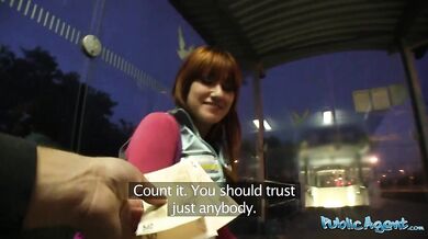 She has real public sex behind a train station with total stranger