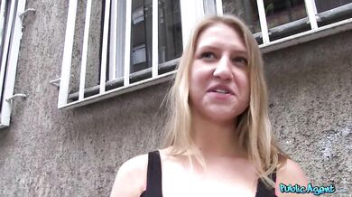 Nervous 19 Year Old Russian fucked In A Public Place