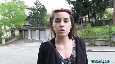 Student With Big Tits Fucked Outdoors In The Rain