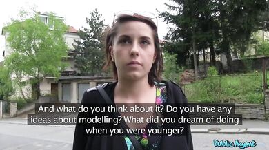 Student With Big Tits Fucked Outdoors In The Rain