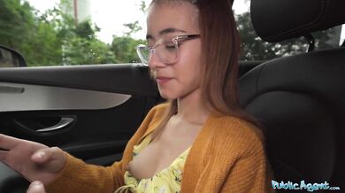I creampied her tight little pussy outdoors