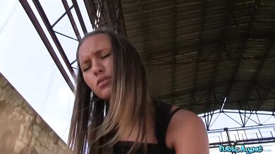 I Fuck A Hot Brunette Student And Cum In Her Mouth