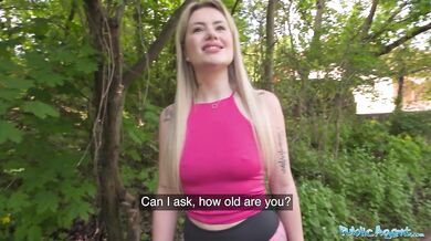 Public Agent Blonde French Jogger Fucks My Big Dick