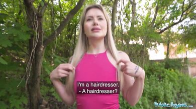 Public Agent Blonde French Jogger Fucks My Big Dick