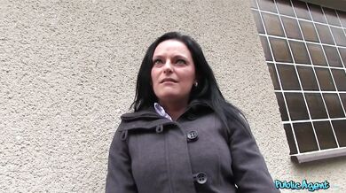 MILF with big breasts take a load over her back