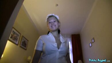 Real hotel cleaner earns monthly salary for bending over