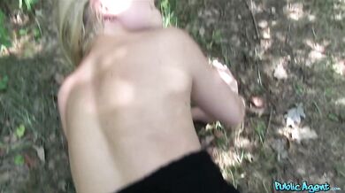 Fucking A Beautiful Italian Blonde In The Woods