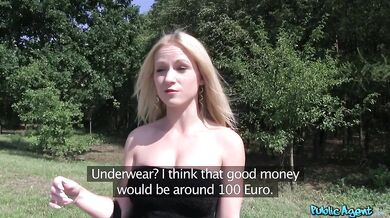 Fucking A Beautiful Italian Blonde In The Woods