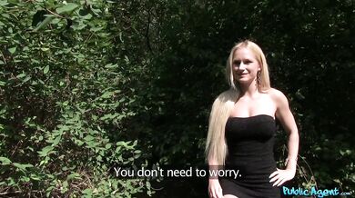 Fucking A Beautiful Italian Blonde In The Woods