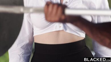 Busy Blonde Boss Lady Kay Lovely Gets Worked Out By BBC
