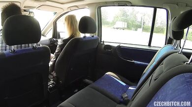 Whore Jenny Smart Serves Customer In The Car
