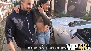 She showed me her tits in public so I had to fuck her!