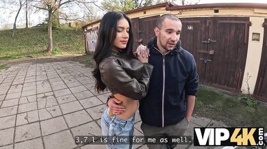 She showed me her tits in public so I had to fuck her!