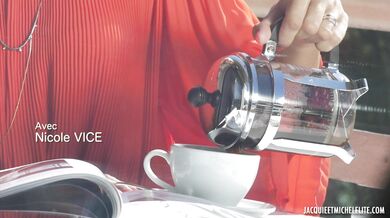 Horny blonde deserves two guys in a threesome