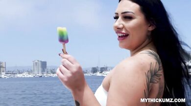 My boat got me laid with the two thickest ass begging for my cock