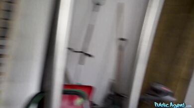 Blowjob in public at the train station and then fucked