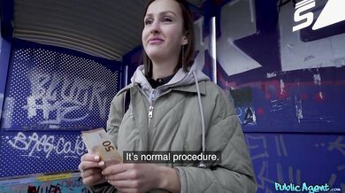 Blowjob in public at the train station and then fucked