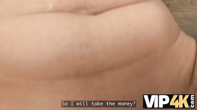 Sexy 18-year-old brunette gets fucked hard in the office to secure a loan