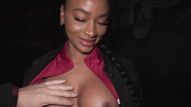 French Ebony Babe Loved Getting Choked During Hard Sex